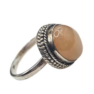 Peach Moonstone Ring